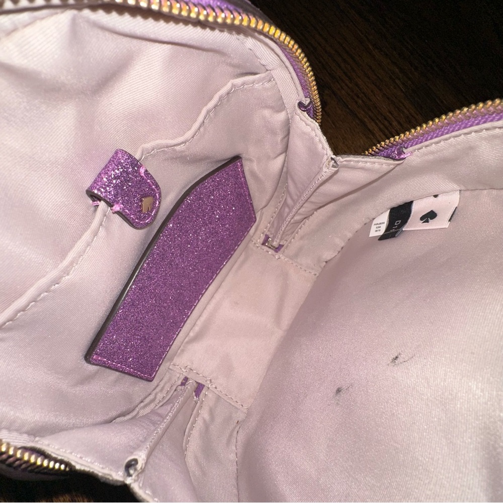 Kate Spade Andi Glitter Mini Canteen Crossbody Bag in Candied Lilac - Picture 8 of 11